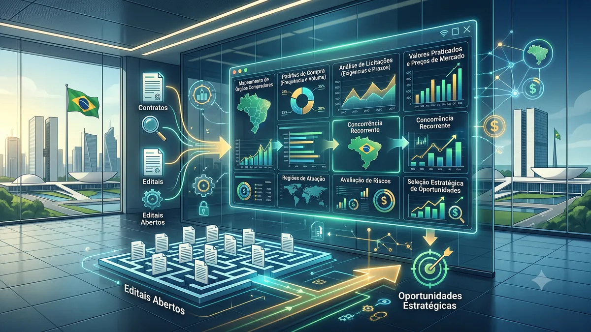 Painel de inteligência em negócios públicos para seleção estratégica de oportunidades